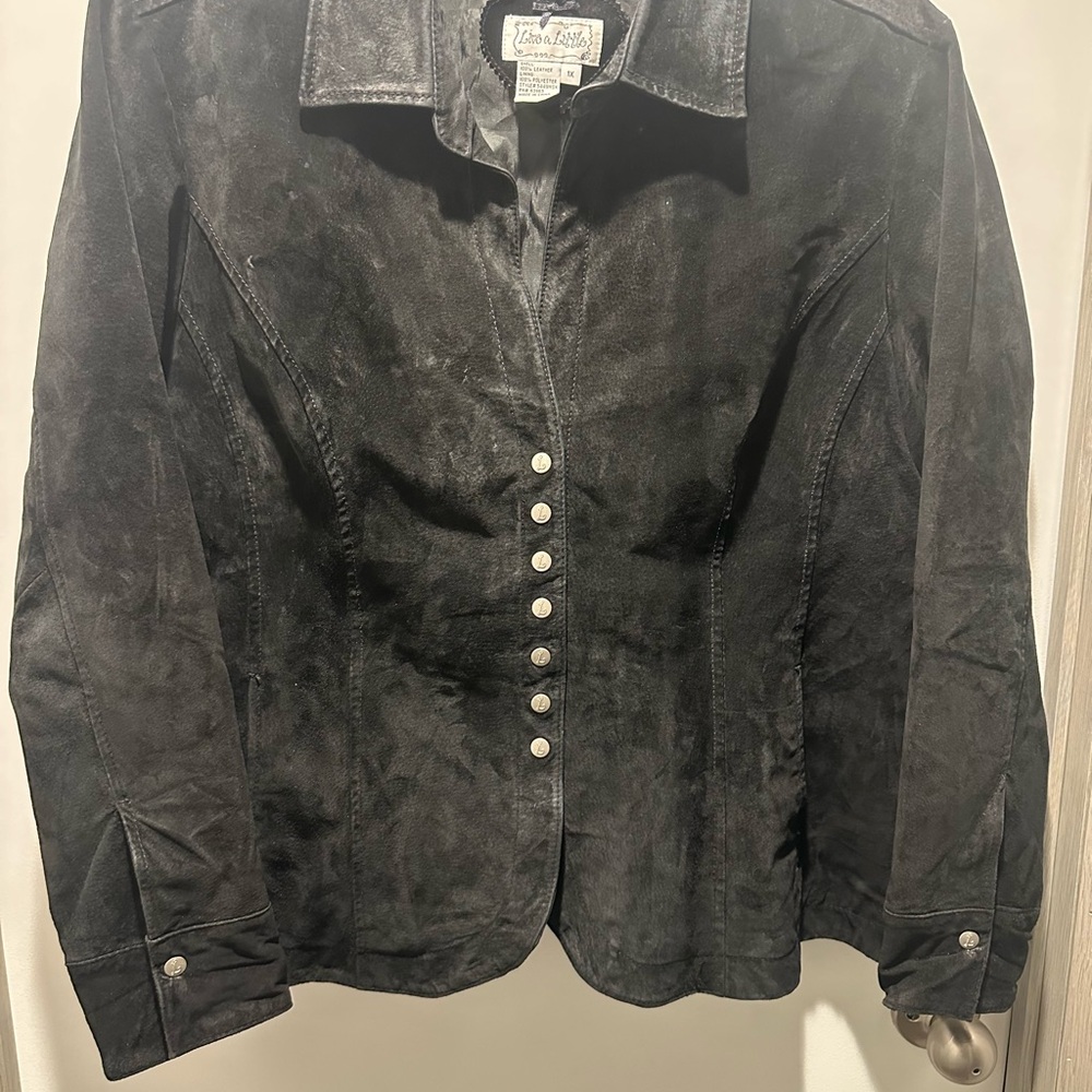 Live a Little Black Suede Jacket
